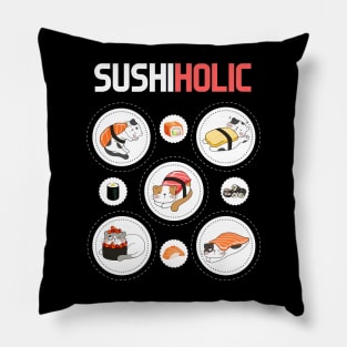 I am a sushiholic Pillow