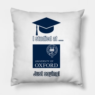 Oxford University T-Shirt, college apparel, unisex t-shirts, university t-shirts, alumni clothing, University of Oxford, gift ideas, college Pillow