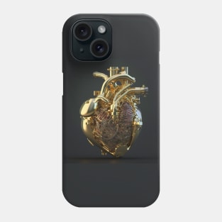 Gold Mechanical Heart Phone Case