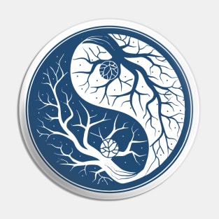 Yin Yang Bonsai Tree Pin