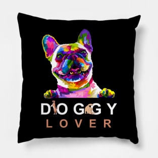 Doggy Lover Pop Art Pillow