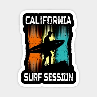 California surf session Magnet