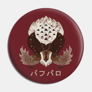 Monster Hunter World Iceborne Banbaro Kanji Icon Pin