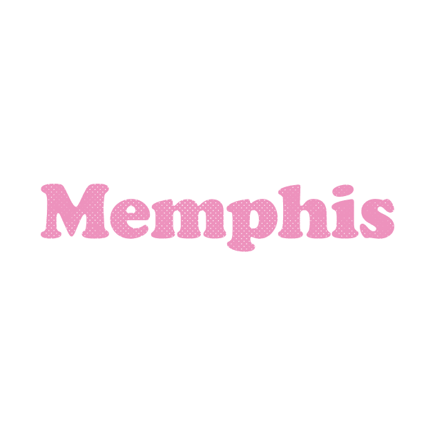 Memphis, Tennessee - TN,  Retro Typography by thepatriotshop