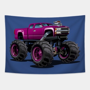 cartoon monster truck Tapestry