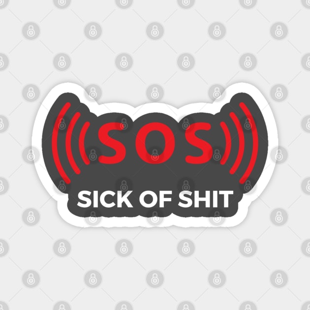 Funny Alarm SOS Distress Signal Magnet by TeesForThee