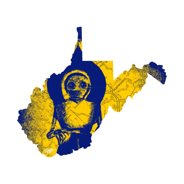 WV Monster #5 Blue and Gold by AWSchmit