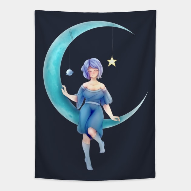 Moon Princess Tapestry by Takeshi_Tenma