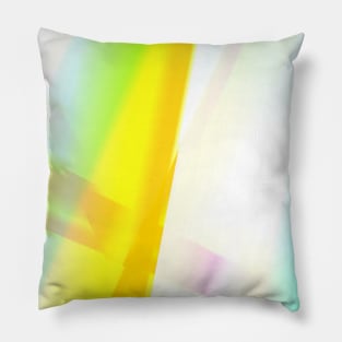 blue yellow white texture art Pillow