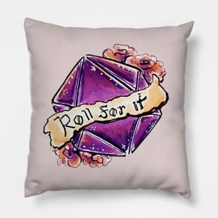 Roll For It! D20 Pillow