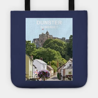 Somerset Dunster. Exmoor Travel location poster Tote