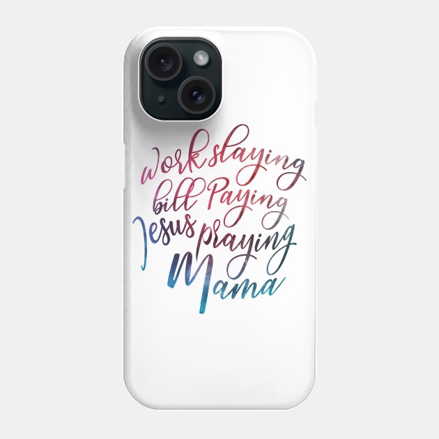 Jesus Praying Mom Phone Case by BrillianD