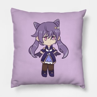 Genshin Impact Chibi Keqing Fan Art Pillow