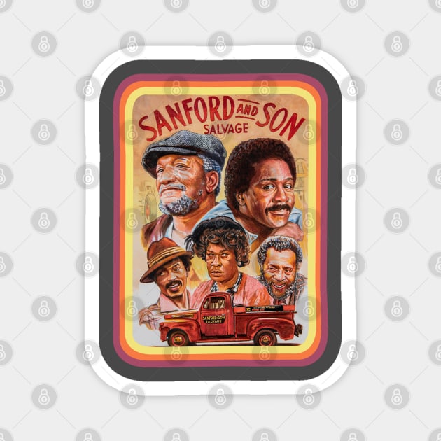 Sanford and Son Art Magnet by Chris Hoffman Art