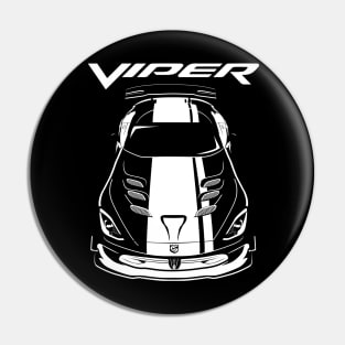 Dodge Viper ACR 5th generation - White Stripes Pin