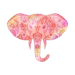 Floral Mandala Elephant T-Shirt