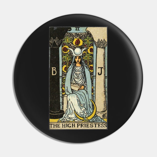 THE HIGH PRIESTESS Pin by WAITE-SMITH VINTAGE ART