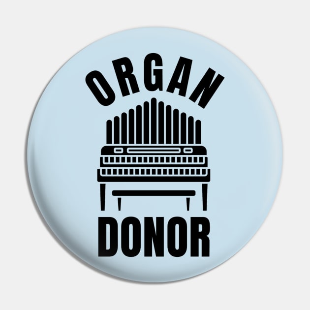 ORGAN DONOR (black) Pin by Simontology