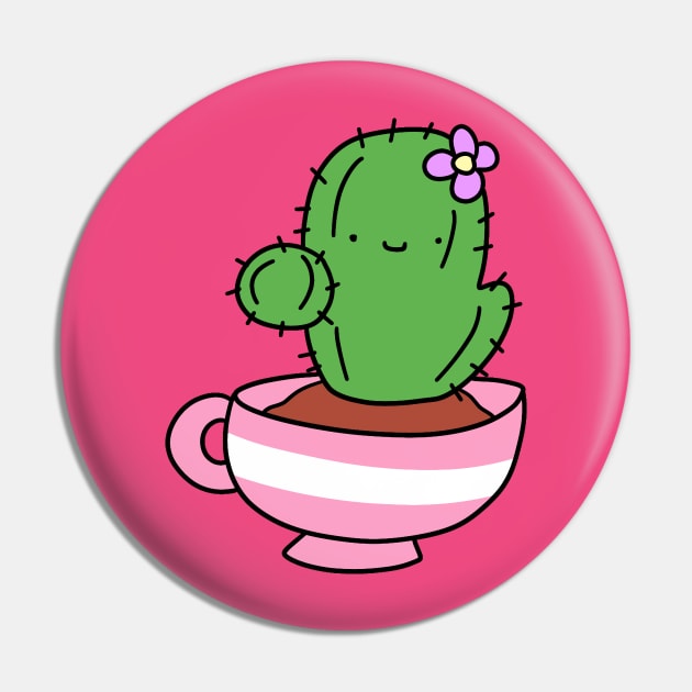 Teacup Cactus Pin by saradaboru