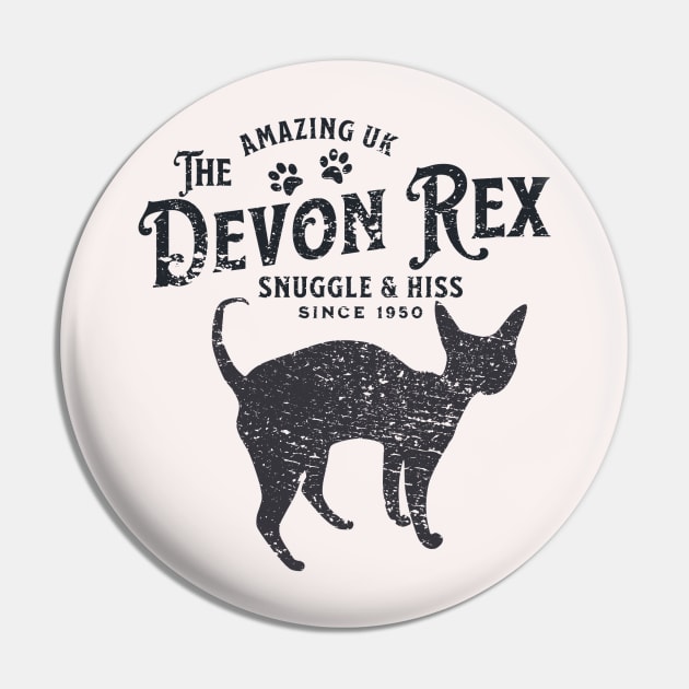 Devon Rex Cat Lover Pin by Nice Surprise