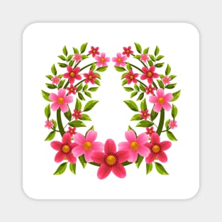 Floral teeshirt Magnet