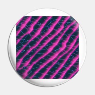 Electrifying Lines - pink and blue lines on black background Pin