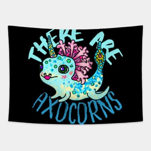 Cute Crazy Psycedelic Space Axolotl Artwork, Axolotl Unicorn Tapestry