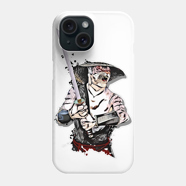 Striped Swordsman Phone Case by ChrisOConnell