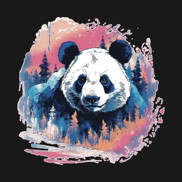 Panda bear by GreenMary Design