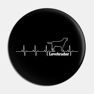 Labrador Lovebrador Heartbeat Pulse Gift Pin