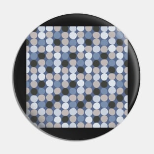 Midcentury Modern Dots - Shades of Blue and Gray Palette Pin