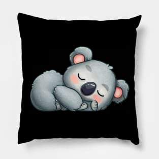 sleeping baby koala bear Pillow