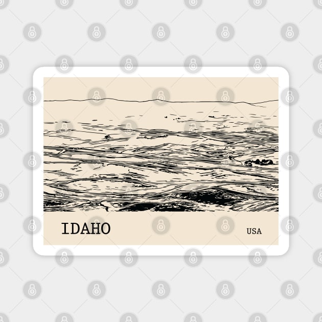 Idaho USA Magnet by Lakeric