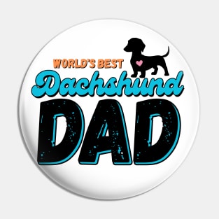 World's Best Dachshund Dad Pin