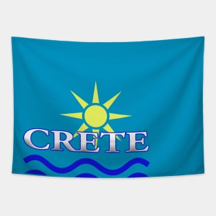 CRETE-Sun Water+Text Tapestry