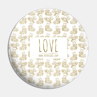 Golden love Pin