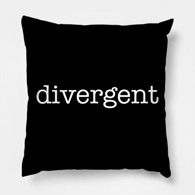 Divergent Pillow by Art from the Blue Room