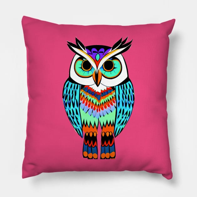 Owl Pillow by Tiberiuss