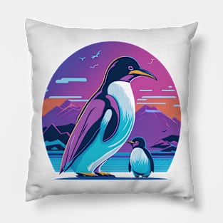 Neon Penguin Tee! Pillow