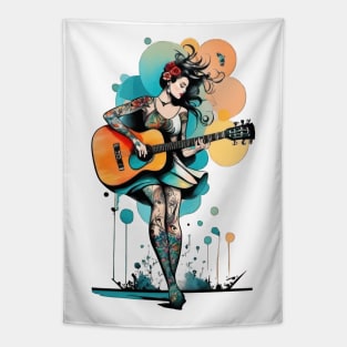 Tattooed Musician Tapestry