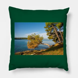 Medulin Coast in Istria, Croatia Pillow