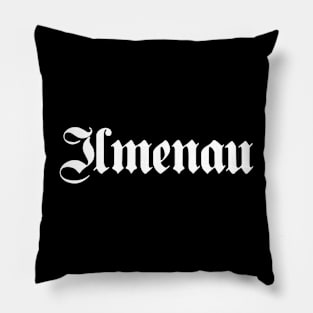 Ilmenau written with gothic font Pillow