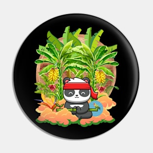 Panda Meditate in Paradise Pin