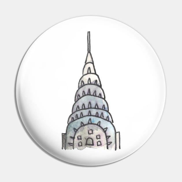 New York City Icons: Chrysler Building Pin by buhloop.icons