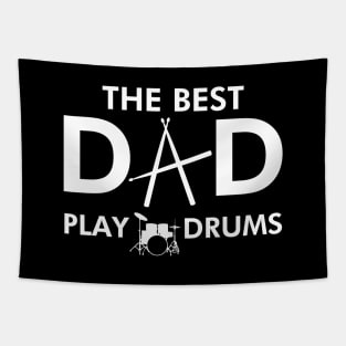 Best Drummer Dad Slogan Meme Gift For Father's Day Tapestry