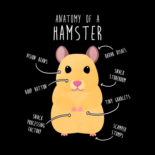 Golden Syrian Hamster Anatomy by Psitta