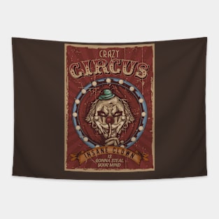 Crazy Circus Insane Clown Tapestry