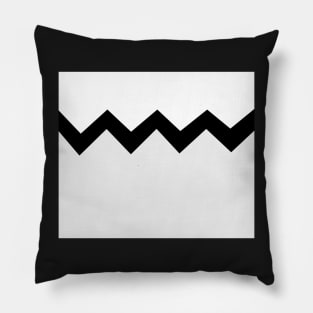 Abstract zigzag - gray, black and white. Pillow