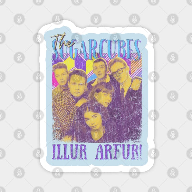 The Sugarcubes Vintage 1986 // Illur Arfur! Original Fan Design Artwork Magnet by A Design for Life