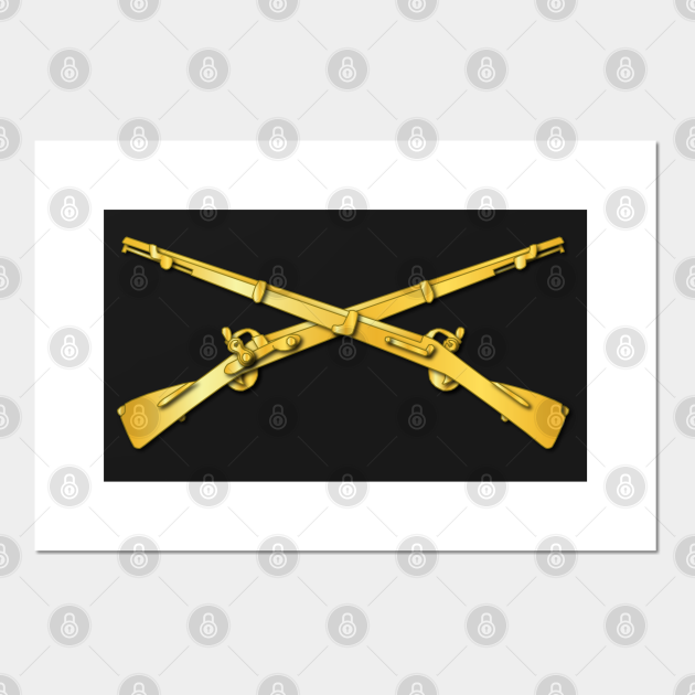 Army - Infantry Branch - Crossed Rifles - Army Infantry Branch Crossed ...